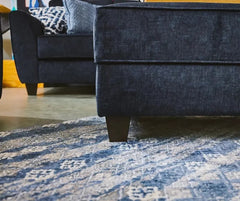 Dan Caster 2 Piece Sectional-Blue - MyWaynesHome #