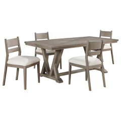 Cornelia 5-piece Rectangular Dining Table Set Coastal Grey - MyWaynesHome #