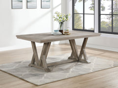 Cornelia Rectangular 82-inch Dining Table Coastal Grey - MyWaynesHome #