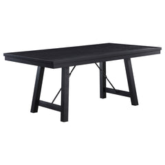 Newport 5-piece Rectangular Trestle Dining Table Set Black - MyWaynesHome #