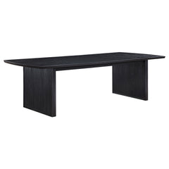 Brookmead 100-inch Extension Leaf Dining Table Black - MyWaynesHome #
