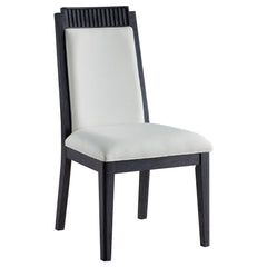 Brookmead Wood Dining Side Chair Ivory And Black (set Of 2) - MyWaynesHome #