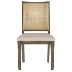 Matisse Woven Rattan Back Dining Side Chair Brown (set Of 2) - MyWaynesHome #