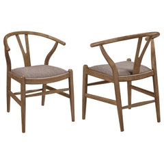 Dinah Wood Wishbone Dining Side Chair Walnut (set Of 2) - MyWaynesHome #