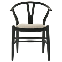 Dinah Wood Wishbone Dining Side Chair Black (set Of 2) - MyWaynesHome #