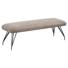 Dodson Fabric Upholstered Dining Bench Taupe - MyWaynesHome #
