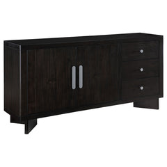 Hathaway 3-drawer Sideboard Buffet Cabinet Acacia Brown - MyWaynesHome #