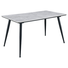 Dennison Rectangular 55-inch Ceramic Top Dining Table Grey - MyWaynesHome #