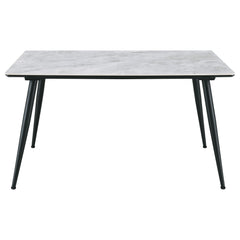 Dennison Rectangular 55-inch Ceramic Top Dining Table Grey - MyWaynesHome #