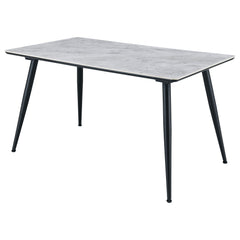 Dennison Rectangular 55-inch Ceramic Top Dining Table Grey - MyWaynesHome #