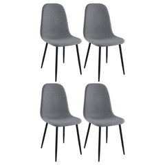Dennison Upholstered Dining Side Chair Grey (set Of 4) - MyWaynesHome #