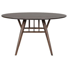 Everton 5-piece Round 54-inch Dining Table Set Dark Walnut - MyWaynesHome #