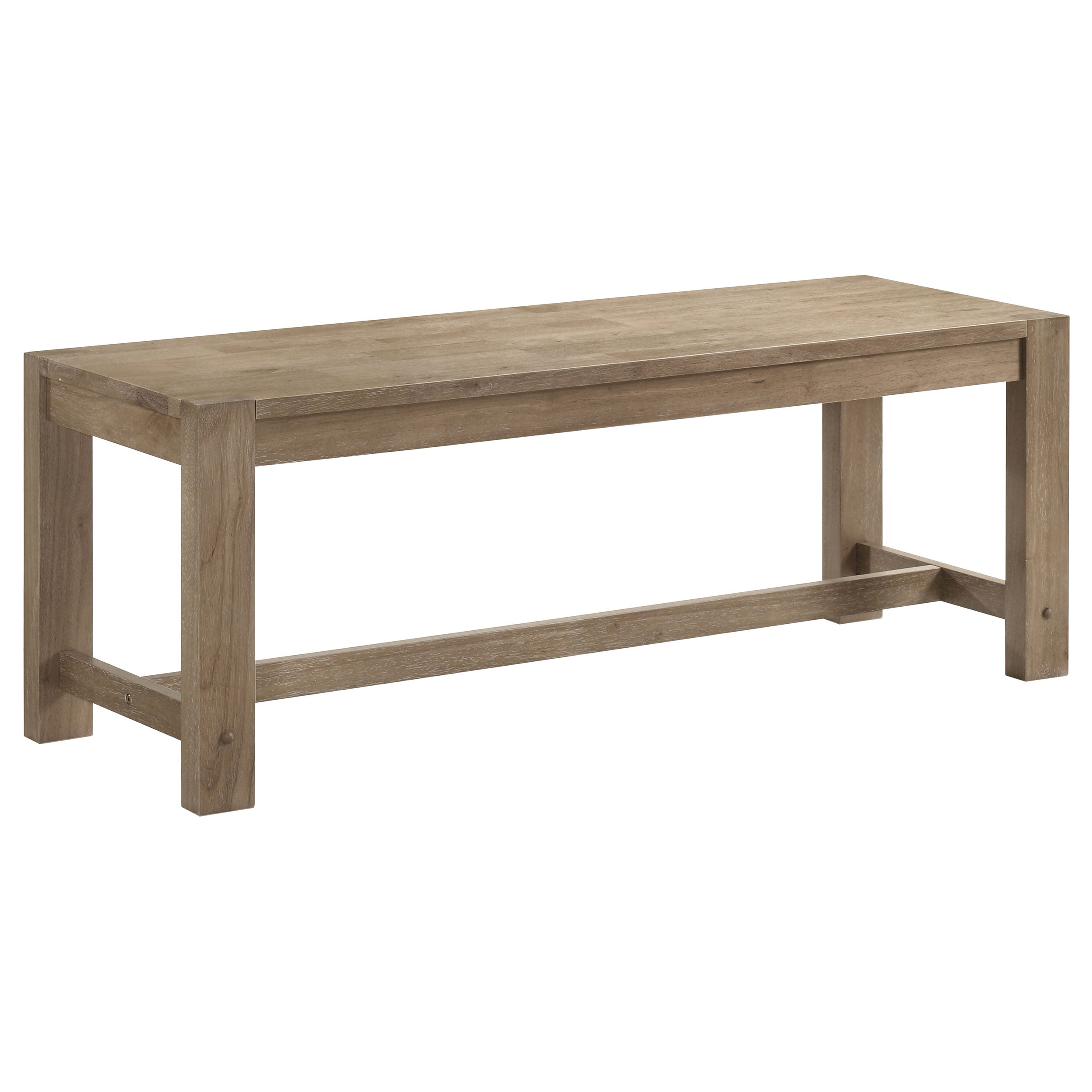 Scottsdale Wood Trestle Base Dining Bench Washed Brown - MyWaynesHome #