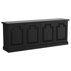 Florence 4-door Dining Sideboard Buffet Distressed Black - MyWaynesHome #