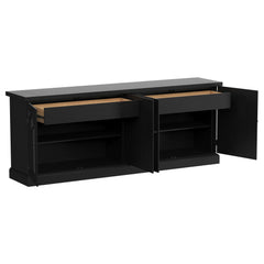Florence 4-door Dining Sideboard Buffet Distressed Black - MyWaynesHome #