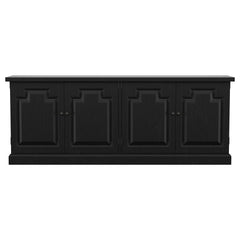 Florence 4-door Dining Sideboard Buffet Distressed Black - MyWaynesHome #