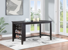 Elliston 66-inch Counter Height Dining Table Dark Grey - MyWaynesHome #