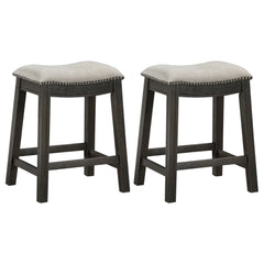 Elliston Backless Counter Stool Dark Grey (set Of 2) - MyWaynesHome #