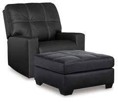 Barlin Mills Recliner and Oversized Accent Ottoman