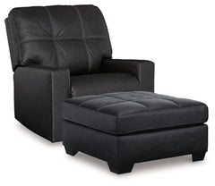 Barlin Mills Recliner and Oversized Accent Ottoman