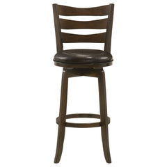 Murphy Wood Pub Height Swivel Bar Chair Dark Brown - MyWaynesHome #