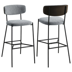 Elison Pub Height Bar Stool Grey (set Of 2) - MyWaynesHome #