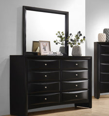 Briana 8-drawer Dresser With Mirror Black - MyWaynesHome #
