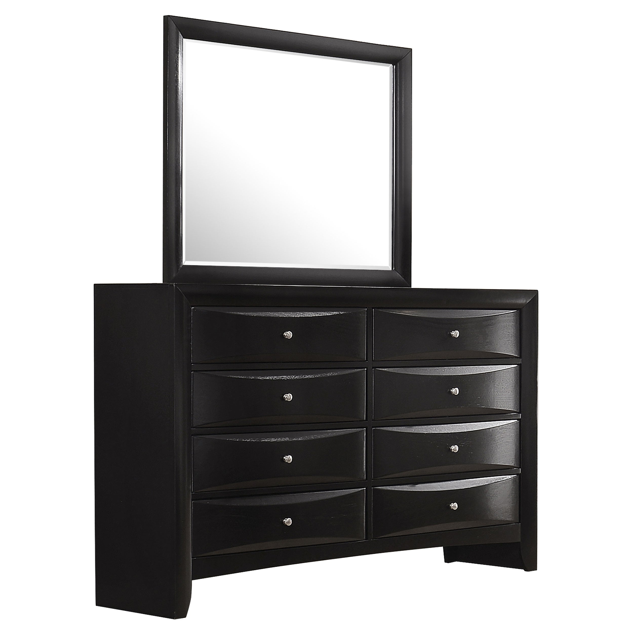 Briana 8-drawer Dresser With Mirror Black - MyWaynesHome #