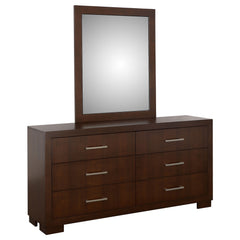 Jessica 6-drawer Dresser With Mirror Cappuccino - MyWaynesHome #
