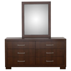 Jessica 6-drawer Dresser With Mirror Cappuccino - MyWaynesHome #
