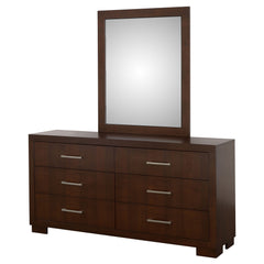 Jessica 6-drawer Dresser With Mirror Cappuccino - MyWaynesHome #