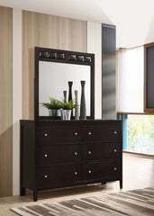 Carlton 6-drawer Dresser With Mirror Cappuccino - MyWaynesHome #