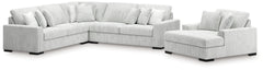 Stupendous 3-Piece Sectional and Oversized Chaise