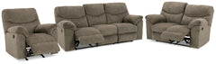 Alphons Reclining Sofa, Loveseat and Recliner