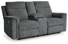 Barnsana Power Reclining Loveseat with Console - MyWaynesHome #