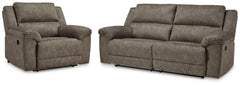 Laresview Reclining Sofa and Oversized Recliner