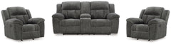 Frohn Reclining Loveseat with Console and 2 Recliners