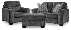 Lonoke Loveseat, Oversized Chair and Ottoman