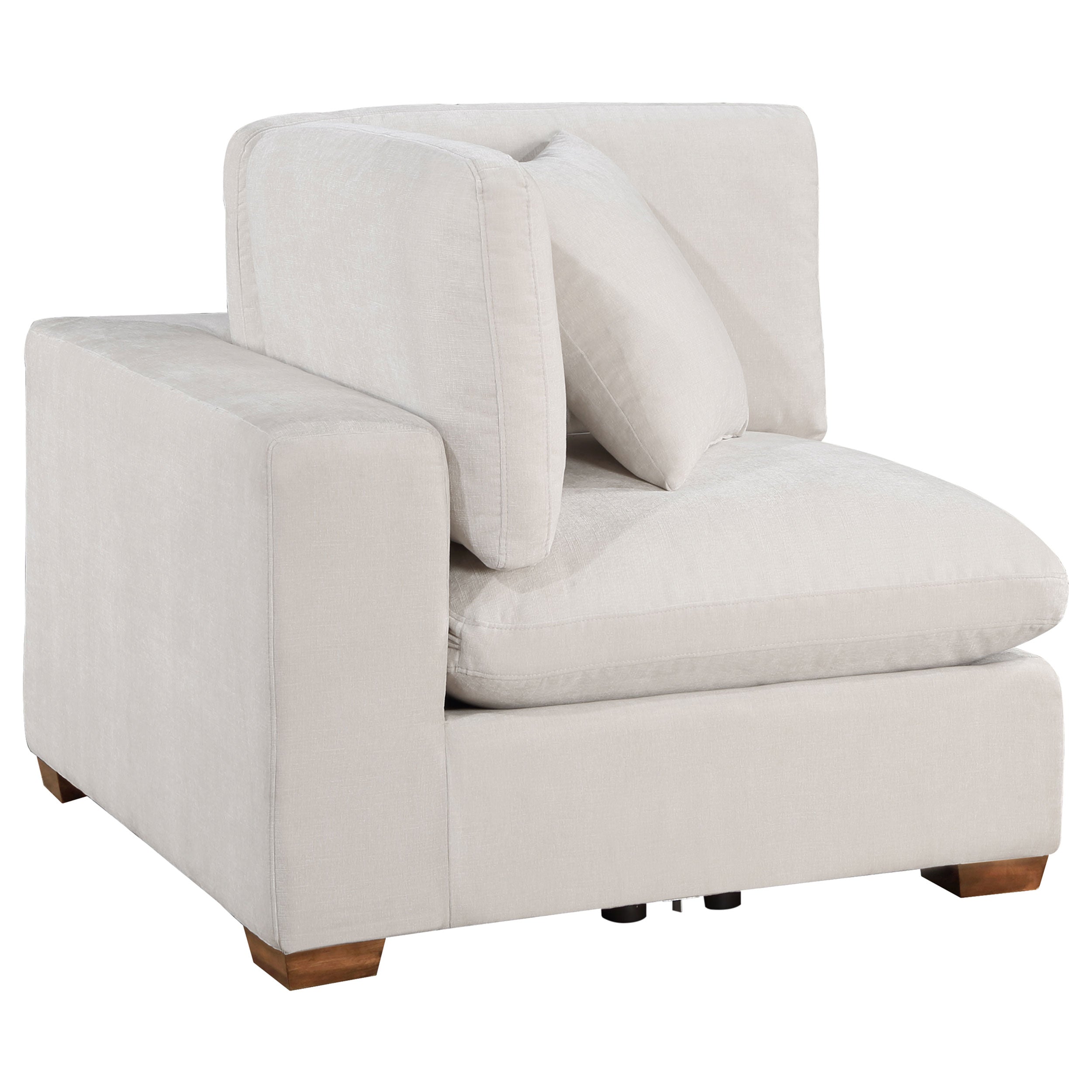 Lakeview Upholstered Corner Chair Ivory - MyWaynesHome #