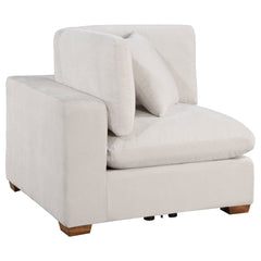 Lakeview Upholstered Corner Chair Ivory - MyWaynesHome #