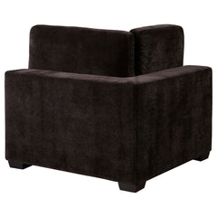 Lakeview Upholstered Corner Chair Dark Chocolate - MyWaynesHome #