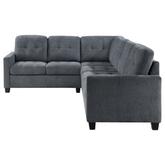 Georgina 4-piece Upholstered Modular Sectional Steel Grey - MyWaynesHome #