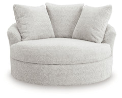 Cuddle Plush Oversized Swivel Accent Chair