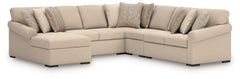 LadyMae 5-Piece Sectional with Chaise