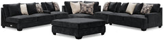 Lavernett 5-Piece Sectional and Ottoman