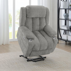 Houston Upholstered Power Lift Recliner Grey - MyWaynesHome #