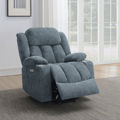 Houston Upholstered Power Lift Recliner Slate Blue - MyWaynesHome #