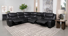 Sycamore Upholstered Power Reclining Sectional Sofa Grey - MyWaynesHome #