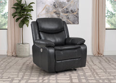 Sycamore Upholstered Power Recliner Chair Dark Grey - MyWaynesHome #