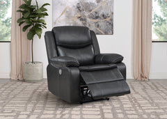 Sycamore Upholstered Power Recliner Chair Dark Grey - MyWaynesHome #